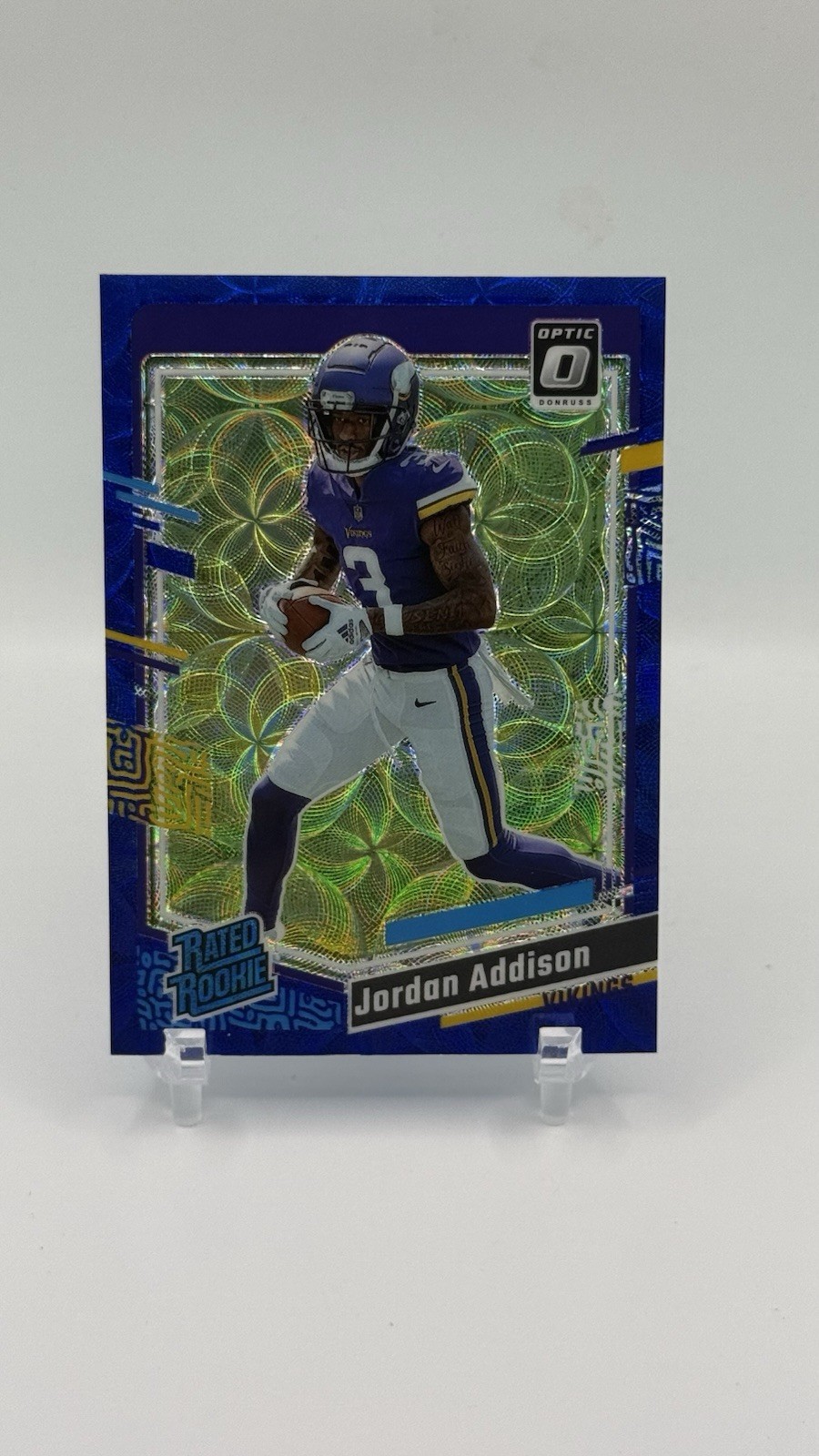 2023 Panini Donruss Optic - Rated Rookie Blue Scope Prizm #271 Jordan Addison Rc
