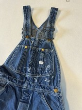 Vintage 1960  s Women  s Blue Lees Denim Overalls Made in USA 32x26