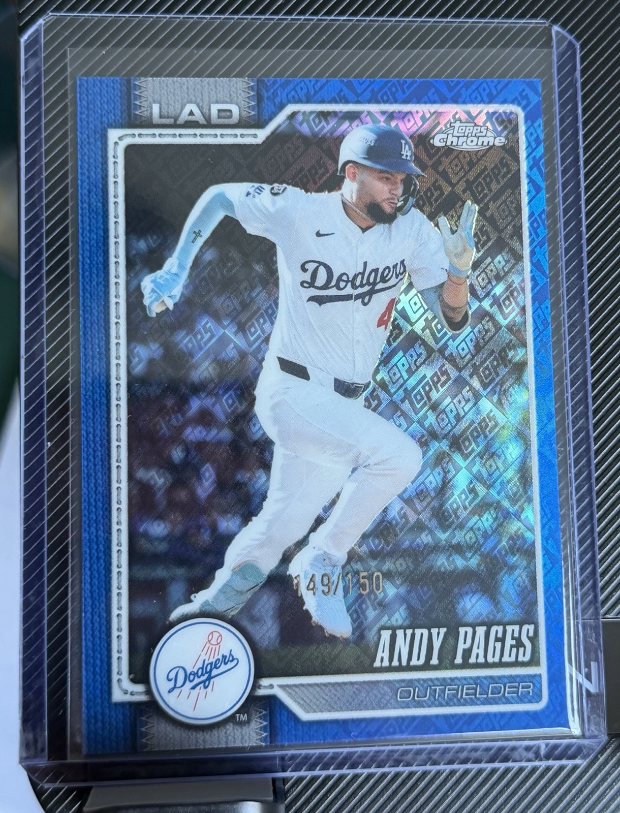 2026 Topps Chrome Andy Pages Blue X Refractor /150 #10 Dodgers Fanatics Mega