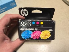 HP 923 Ink Cartridges Cyan Magenta Yellow 3 Pack Sealed 2027