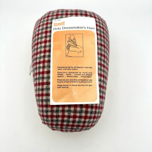 Vintage Dritz Dressmaker's Ham Scovill Tailor Pressing Aid Wool Cotton No. 562