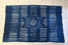 Altes Wickeltuch f&uuml;r Frauen Baumwolle Mossi HM60 153x98cm Indigo Old Cloth Tissu