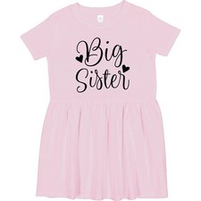 Inktastic Big Sister Girls Cute Announcement Toddler Dress Sis Siblings Childs