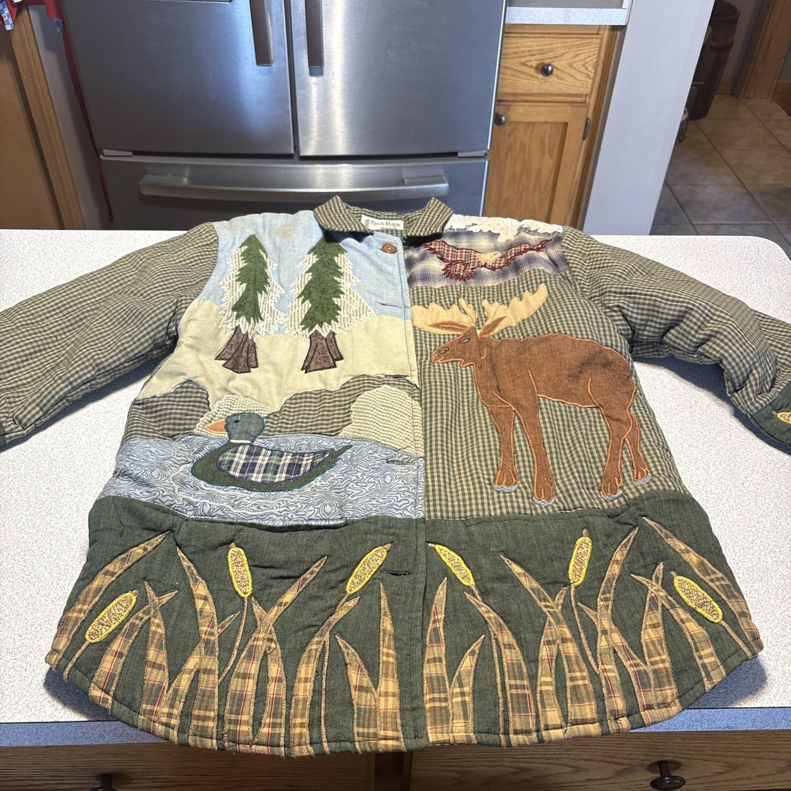 Vintage Patch Magic Group 2X Reversible Quilt Jac… - image 5