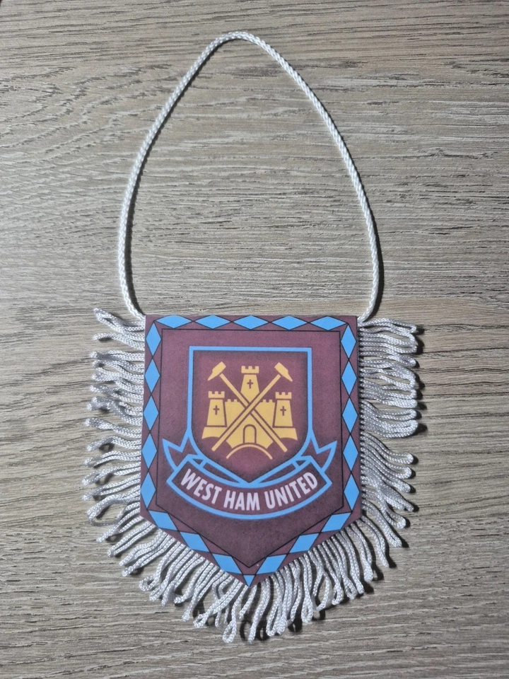 FANION WIMPEL PENNANT BANDERIN 9x11cm WEST HAM UNITED 1999/2004 (england) - Photo 1/1