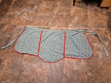 Vintage Half Apron Floral Cottage Core Granny Chic Homemaker Handmade