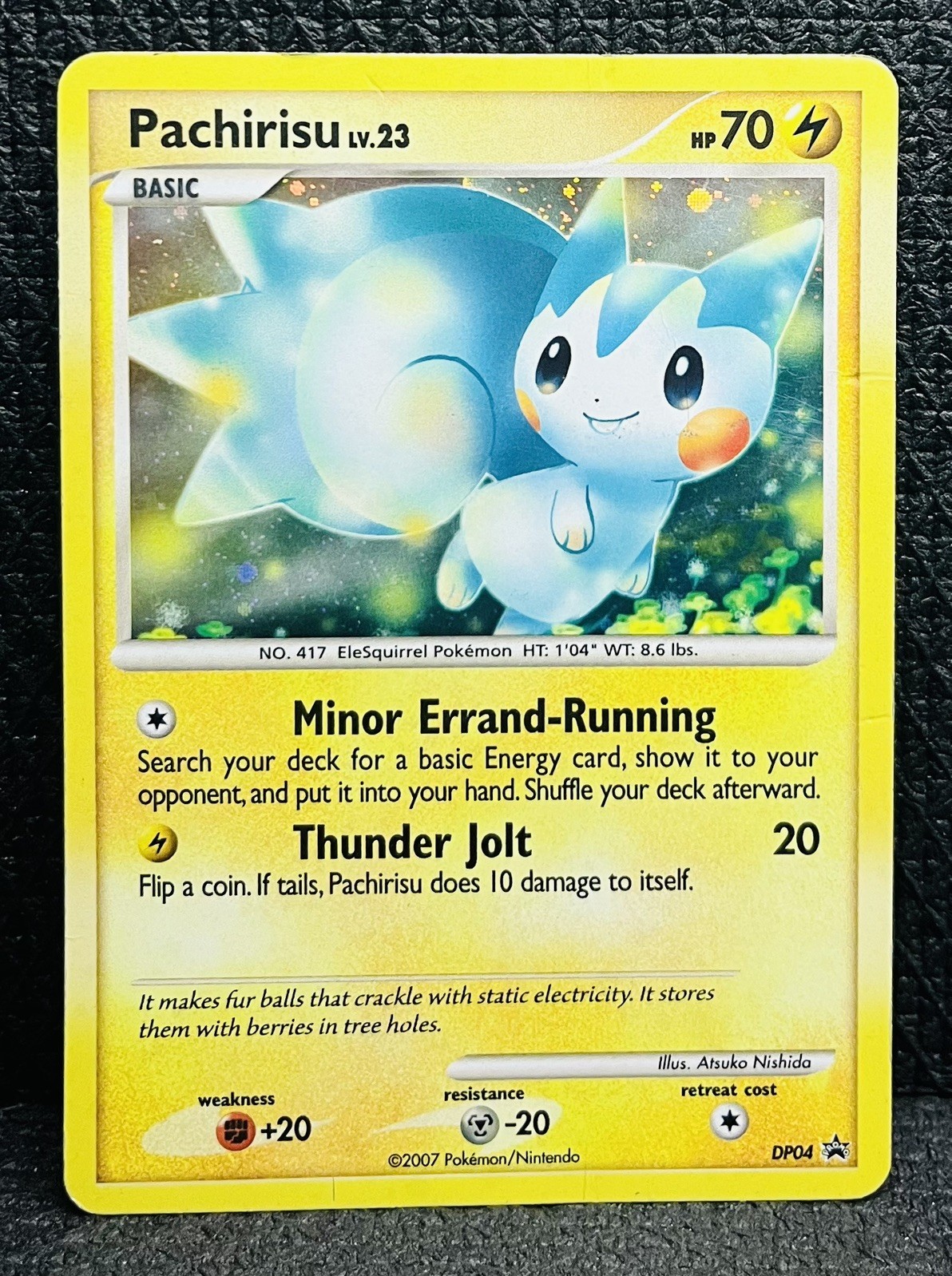 Pachirisu DP04 Holo Diamond & Pearl Black Star Promo Rare Pokemon Card