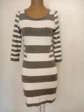 Pink Rose Petite Pm White And Gray Dress