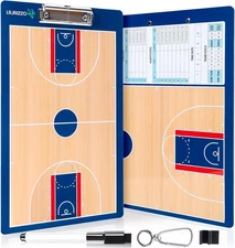 Basketball Dry Erase Coaches Clipboard, Basketball Clipboard for Coaches Double-