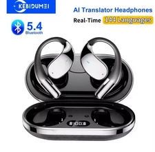 US150+ Languages 3-In-1 Smart Voice Translation Earbuds Real Time Translator US