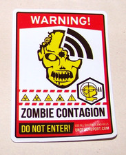Zombies - Die Cut Sticker Decal Horror Tv Movie Zombie Apocalypse Biohazard