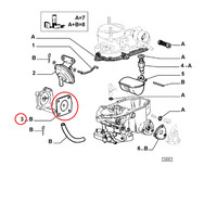 Membran Vergaser Fiat Panda - Uno - Fiorino Original 9919744