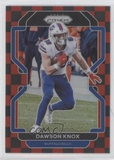 2021 Panini Prizm Black & Red Checker Prizm Dawson Knox #116