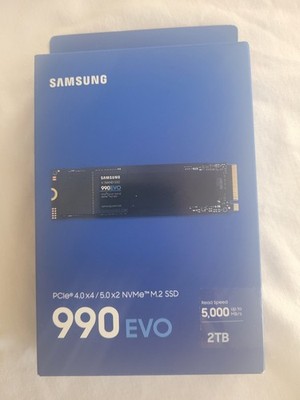 Samsung 990 EVO 2TB NVMe PCIe 4.0x4/5.0x2 NVMe M.2 Internal SSD