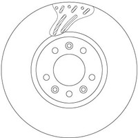 2Er-Set 2Er Set Bremsscheibe TRW DF6977S CitroËN 98 052 601 80 Peugeot 98 052 60
