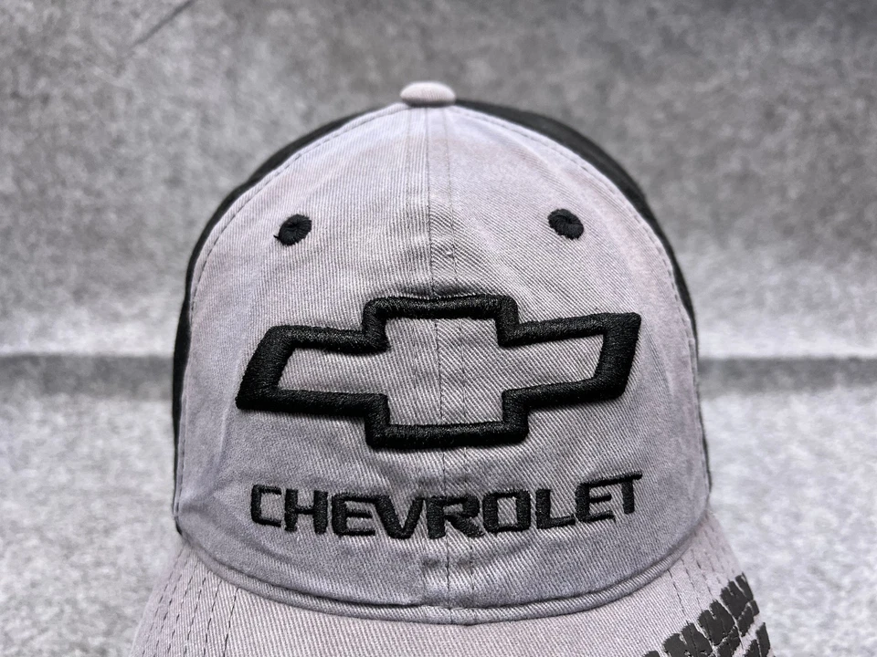 Gorra Chevrolet correa trasera adulto talla única gris negro 100 % algodón coches Foto 2 de 4