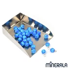 HALF DRILLED BLUE LAB CREATED SYNTHETIC OPAL ROUND BALL 3mm-10mm WP0020F