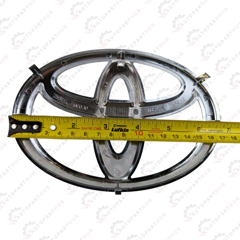 OEM Chrome Toyota Grille Badge 75311-0C030 For Tundra Tacoma New Toyota Front Grille Emblem - Fits Sequoia (08-20), Tacoma (16-18), Tundra (07-18) OEM Toyota Chrome Emblem Replacement - Foto 7