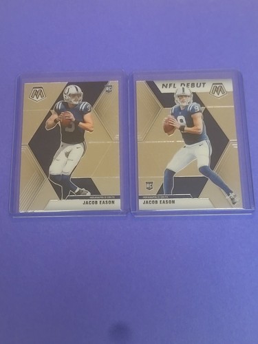 2020 PANINI MOSAIC JACOB EASON ROOKIE CARDS (2) INDIANAPOLIS COLTS - Picture 2 of 9