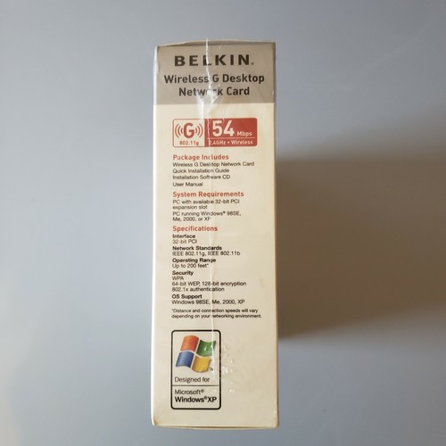 Belkin 54 Mbps 2.4 GHz Wireless G Desktop Network Card F5D7000 - Picture 3 of 7