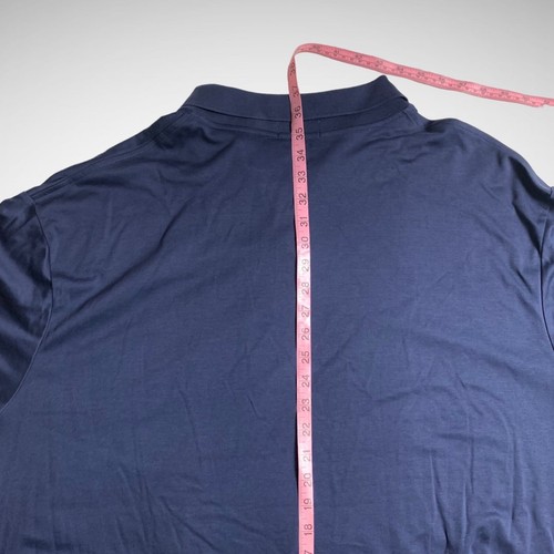 Polo Ralph Lauren Shirt Mens 3XLT Short Sleeve Blue Collared Pre Owned Solid - Picture 6 of 7