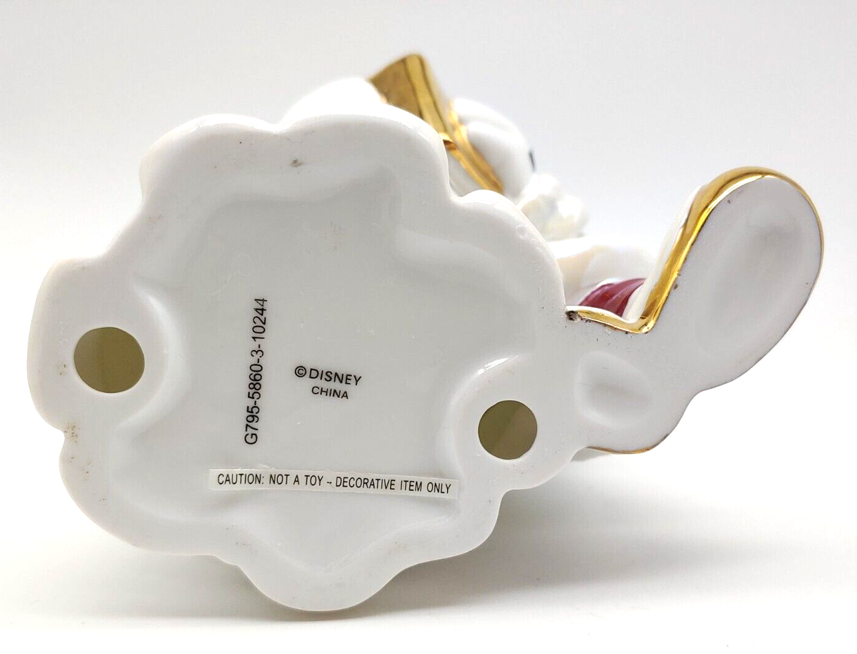 Disney Parks Porcelain Mickey & Minnie Mouse Victorian Christmas