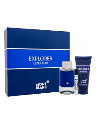 Montblanc Explorer Ultra Blue Box Edp 100ml + Edp 7,5ml + Duschgel 100ml