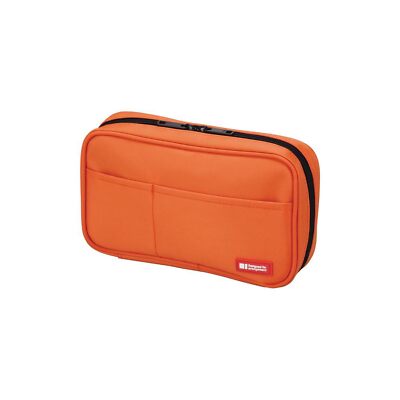Lihit Lab Teffa Federmäppchen A7551-4 Orange Buchtyp Polyester für 12-14 Blei...