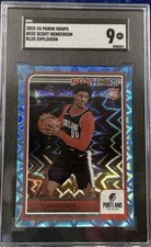 2023-24 Panini NBA Hoops Scoot Henderson #232 RC Rookie Blue Explosion SGC 9