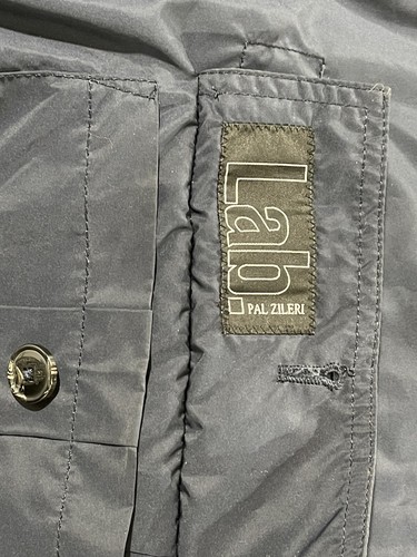 LAB PAL ZILERI NAVY LIGHTWEIGHT JACKET REVERSIBLE HOODED EUR-52 US- 42 - Picture 10 of 12