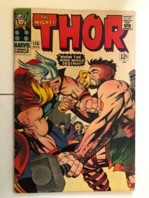 Thor #126. FN+ 1st Mighty Thor Title, Hercules March 1966