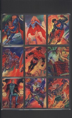 DC Comics Edition トレーディングカード 1994年製 1994 SkyBox DC Master Series: Complete Set (90/90) + Inserts B1 | eBay