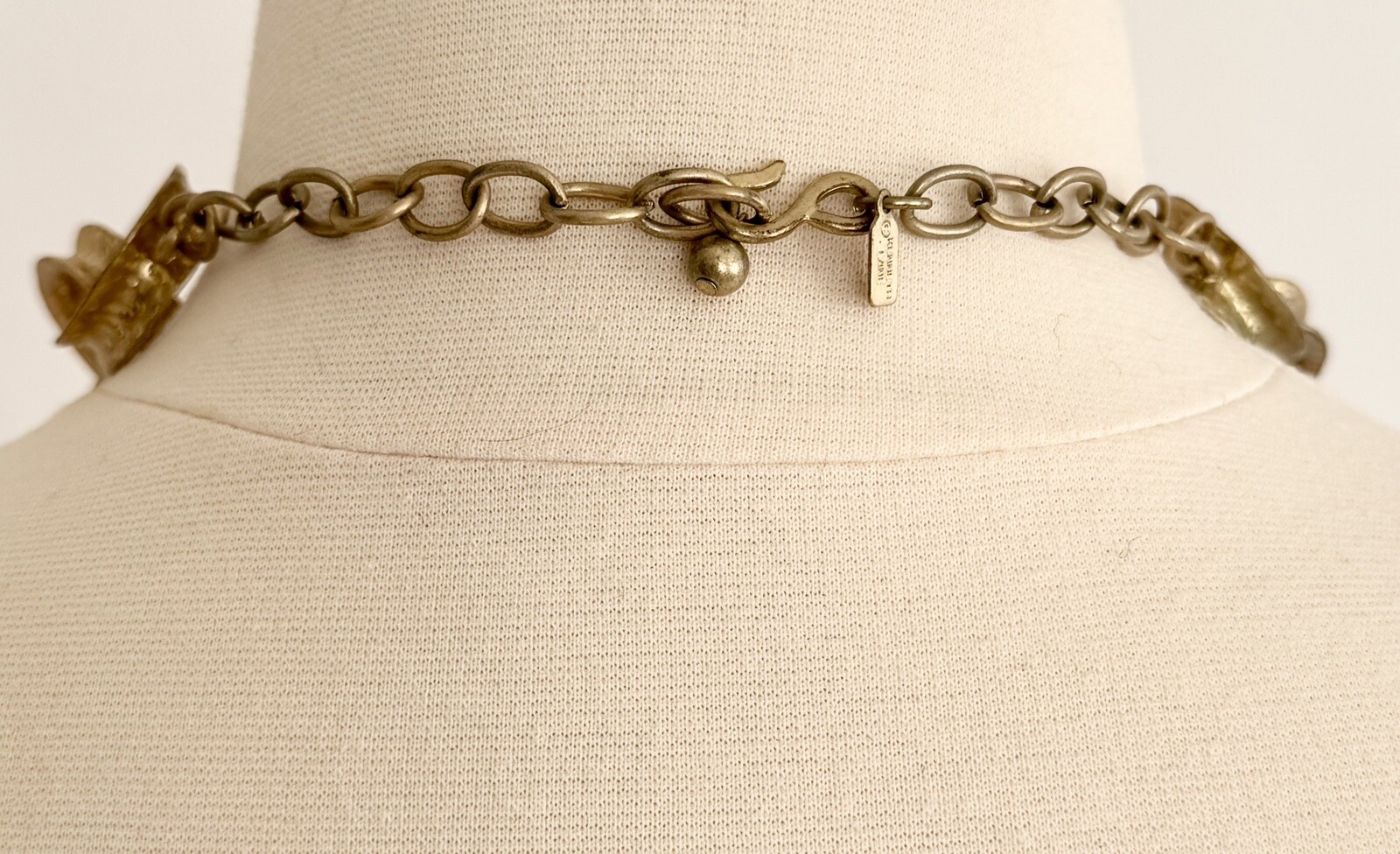 Kenneth Jay Lane KJL Gold Tone Chunky Chain Link … - image 7
