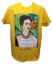 Nueva Camisa Amarilla Frida Kahlo Adulto Hombre Tallas S-M-L-XL