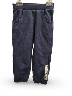 NWOT NEW Moschino Baby Navy Pants with  Logo & Pockets 18/24m