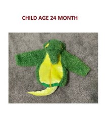 CHILDS HALLOWEEN COSTUME FOR AGES 24 MONTHS ADORABLE LITTLE ALLIGATOR OUTFIT