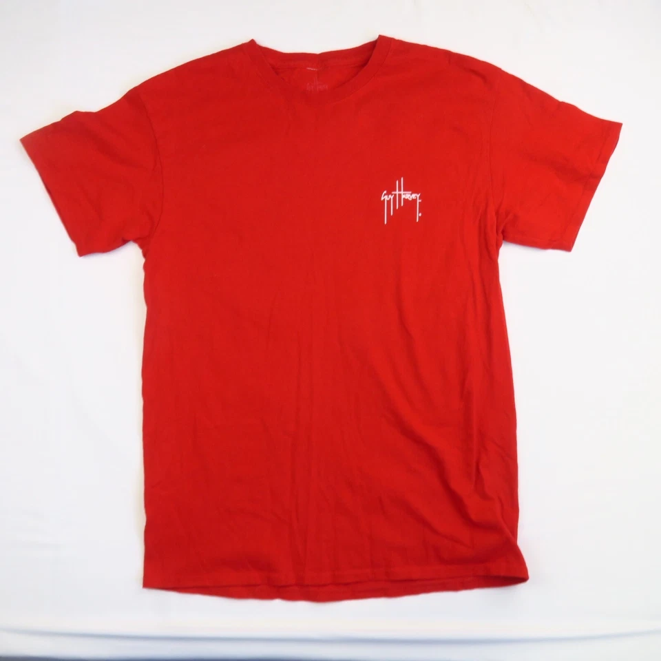 Camiseta De Colección Guy Harvey NC State Wolfpack Marlin Rojo Bolsillo M Med Bluewater Foto 3 de 4