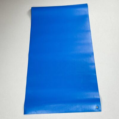 Wearwell PVC 793 ESD Work Surface Material with Snap 1/8'' x 2 'x 4' Sky Blue New