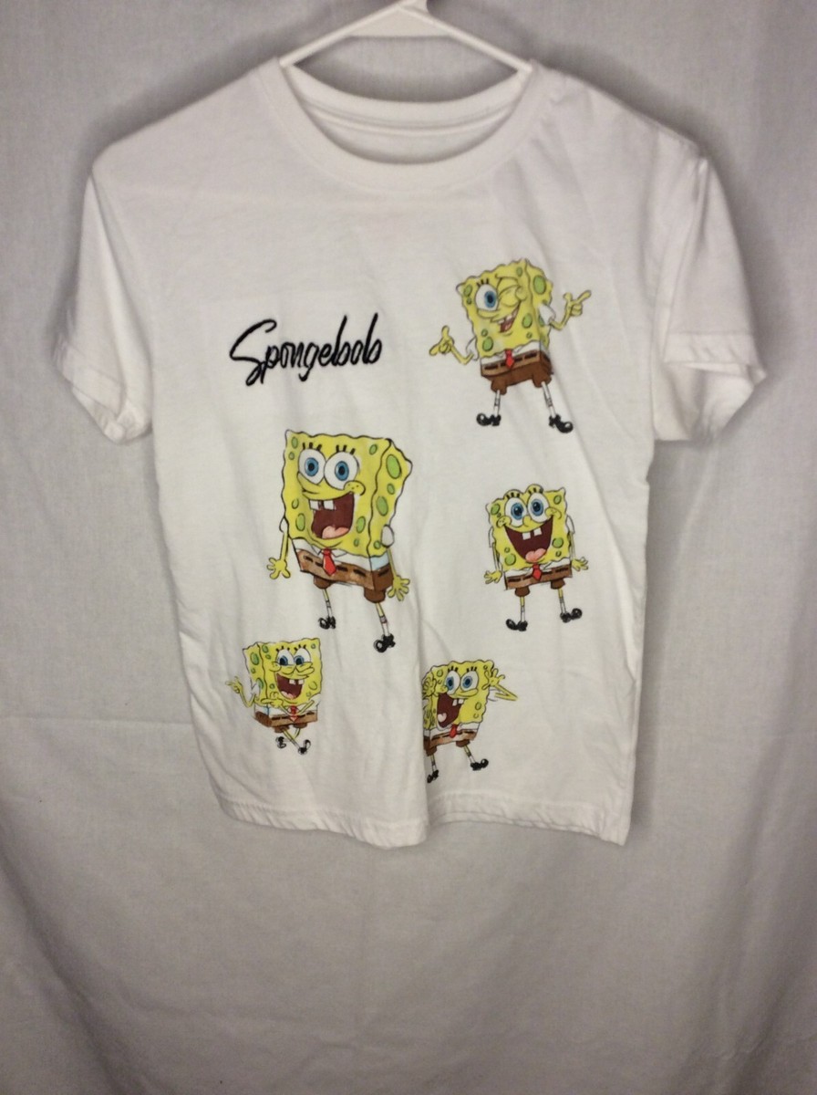 Nickelodeon Spongebob Squarepants Airbrushed Men's Big & Tall T-Shirt - Short Sleeve Tee, White, 5X-Large