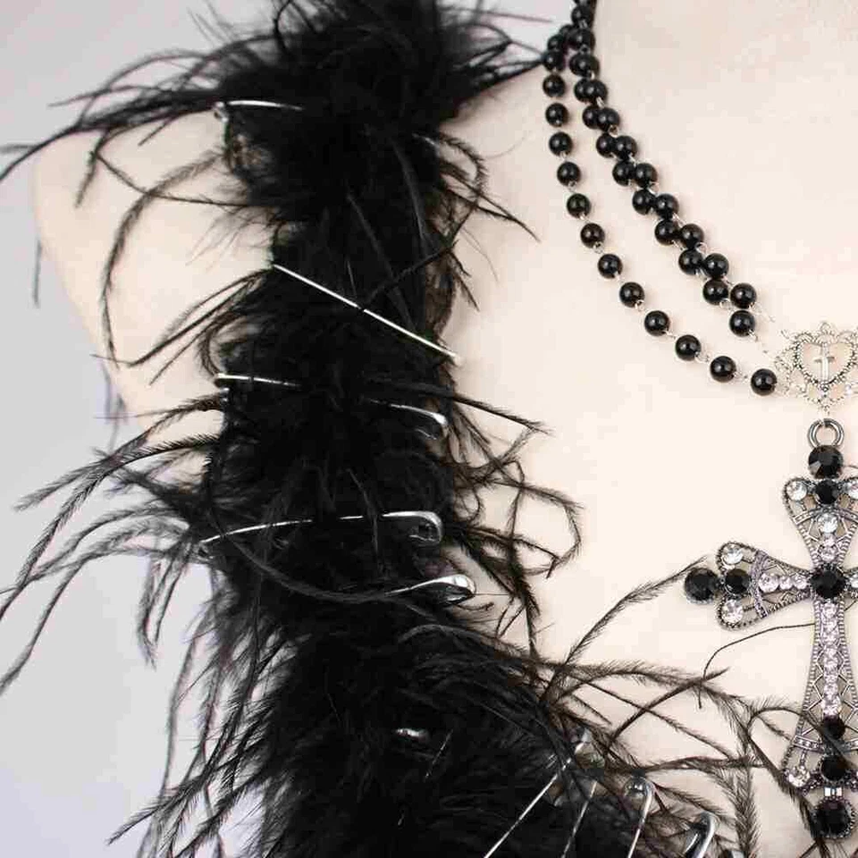 Prendedor E-Girls Y2K TOPS Harajuku Punk Rock Cruz Gótico Tanque Años 90 Grunge Emo Foto 4 de 4