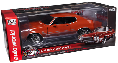 ミニカー Auto World 1/18 1972 Buick GS Stage1 Auto World MCACN 1972 Buick GS Stage 1 1:18 Scale Diecast Car