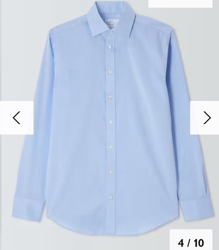 men's new slim fit light blue shirt from John Lewis. Size 16.5” Collar. RRP£40 - Picture 4 of 10
