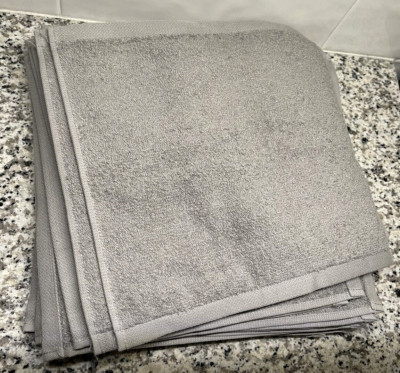 Amazon Basics 20-pack Cotton Washcloth Gray NEW in Package Fast Shipping