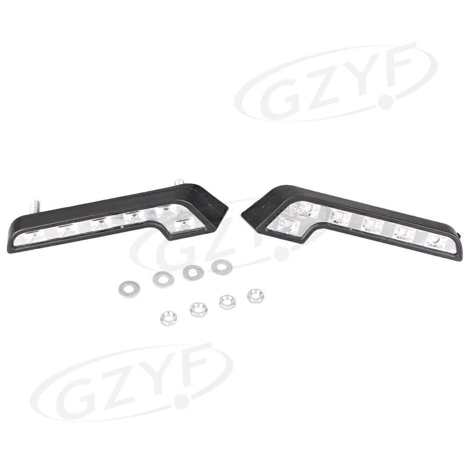 2x Luces de circulación diurna universales 6 LED DRL aptas para Mercedes-Benz blancas Foto 2 de 4
