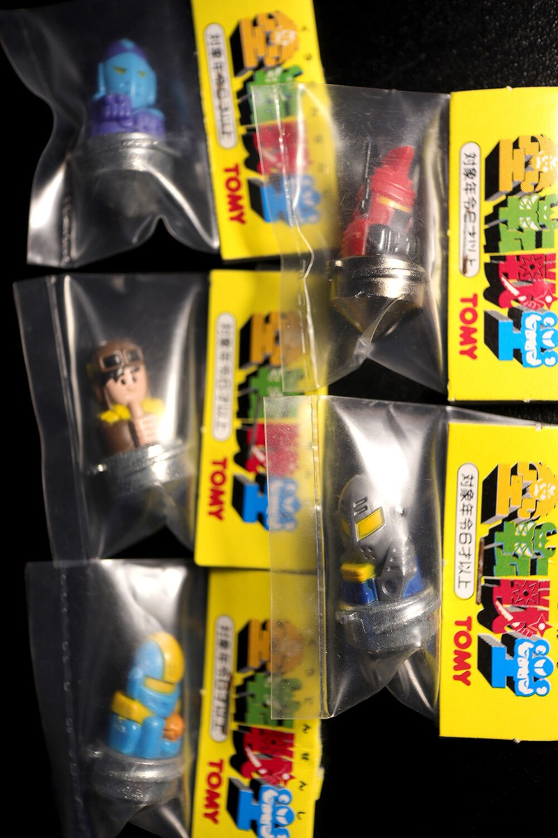 Lot of Rare Vintage TOMY Factory Sealed Spinjas from Japanese