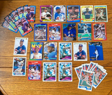 JOE CARTER VINTAGE BASEBALL CARD LOT 36 HIGH GRADE