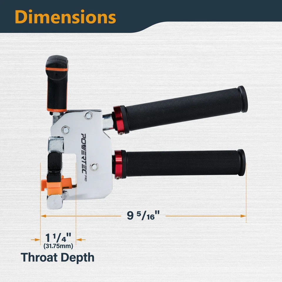 Rompe azulejos de gran formato POWERTEC PRO - 1-1/2" garganta, rompe azulejos hasta 9/16" Foto 3 de 4