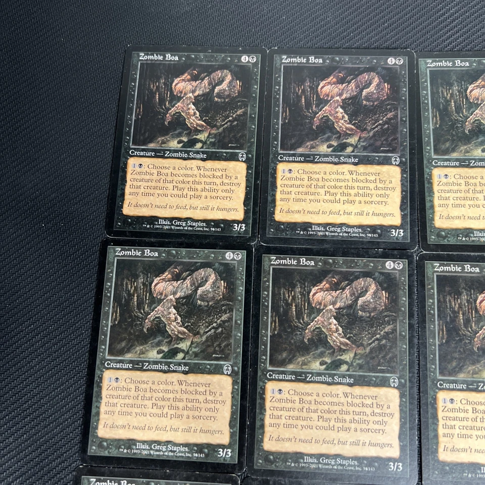 Zombie Boa MTG Apocalypse Magic the Gathering Black Playset 9 - Image 4 of 4