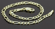 Bracelet Figaro 10k Y/G 1.6gr L-7.5" Thick-3.5mm 1351