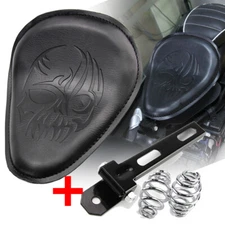 For Harley Softail Bobber Chopper Motorcycle Solo Seat & 3" Spring Bracket Kit
